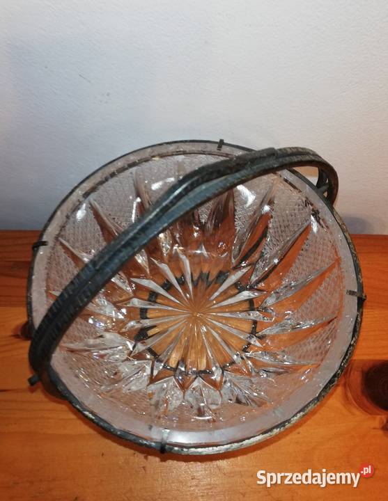 Cukiernica kryształowa PRL Hefra Kołyska Plater Warszawa sprzedam