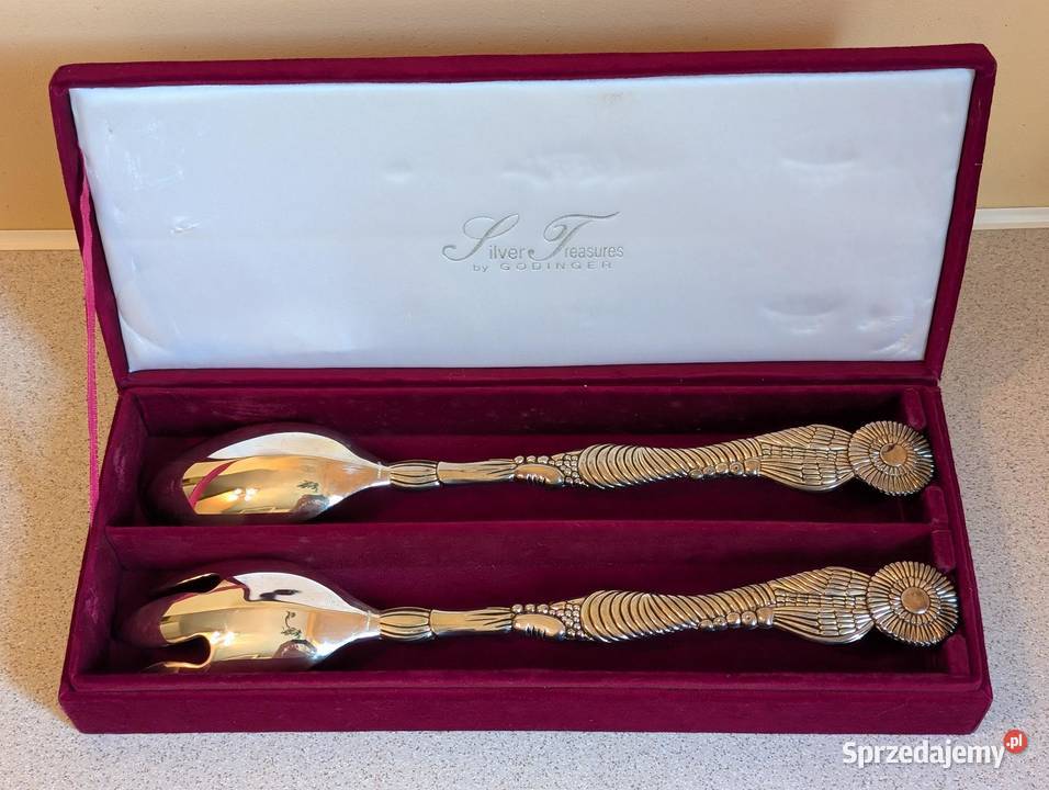 Zestaw łyżek do serwowania platerowany srebrem Piła