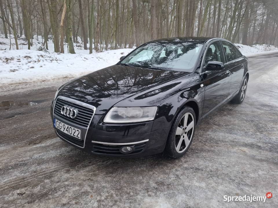 Audi A6 Bezwypadkowy czarny Samochody osobowe Grudziądz