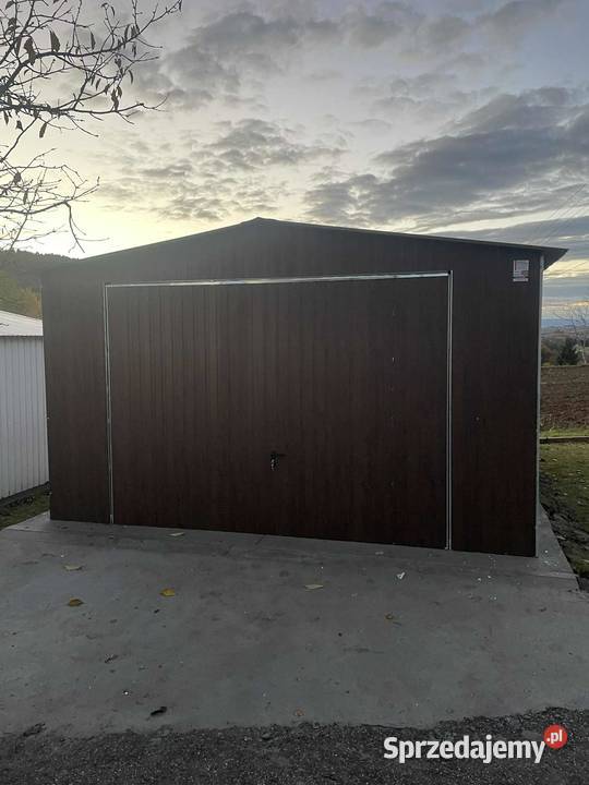 Garaż blaszak 3 5x5 brąz Wałcz