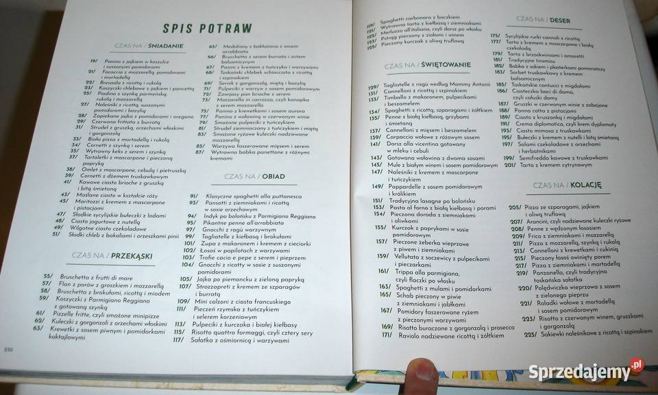 CZAS NA WŁOCHY Książka kulinarna z Biedronki Bochnia sprzedam