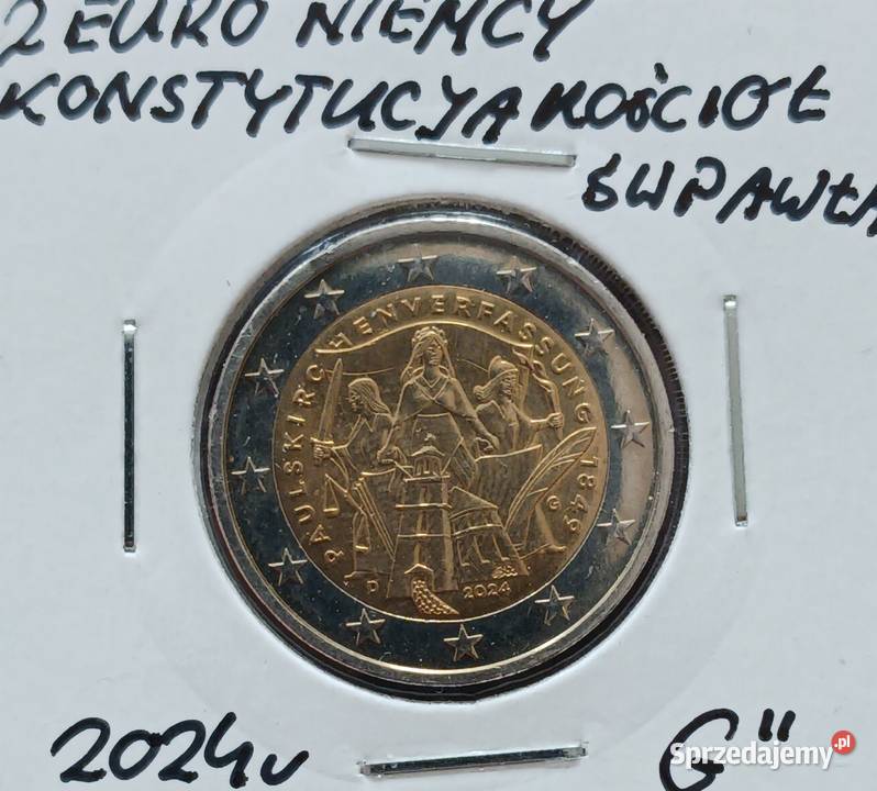 2 Euro Niemcy 2024 r men G Rocznica Konstytucji Konin