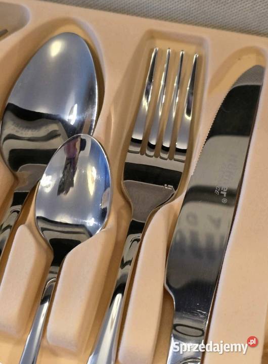 299 Walizka czarna sztućce Hoffner 72 elementy Zabrze sprzedam