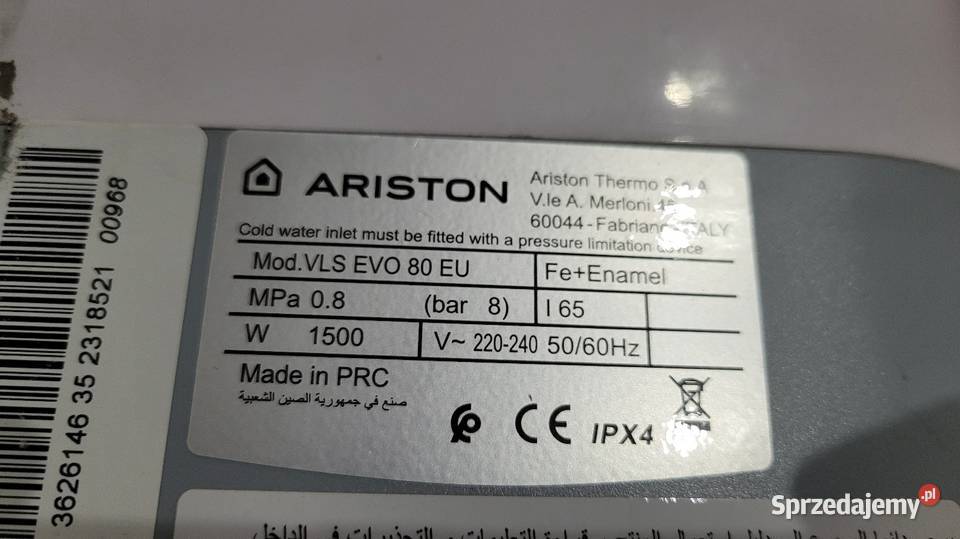 Bojler Ariston 65 litrow lubuskie