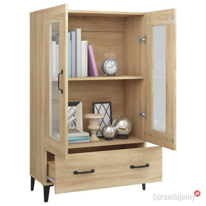 Wysoka szafka dąb sonoma 70x31x115 materiał Warszawa