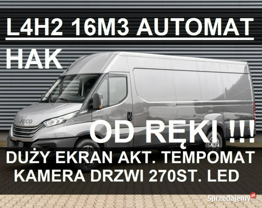 Iveco Daily 35S18A8H V 16m3 L4H2 176 Kamera centralny zamek Motoryzacja Szczecinek