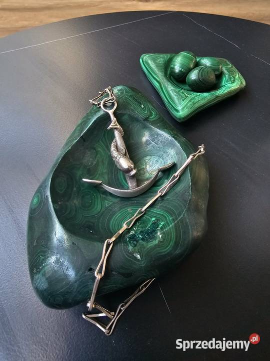 Srebrny naszyjnik kotwica ryba Warszawa