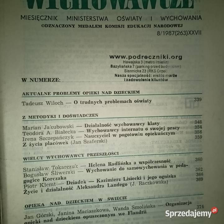 Przegląd wychowawczy książki wysyłka Trójmiasto pomorskie Gdańsk sprzedam