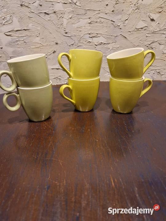 Filiżanki vintage 2 zielone nowe Lublin