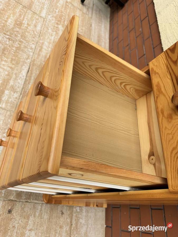 Szafka z szufladami słupek drewniana sosnowa Pozostałe Sulbiny sprzedam