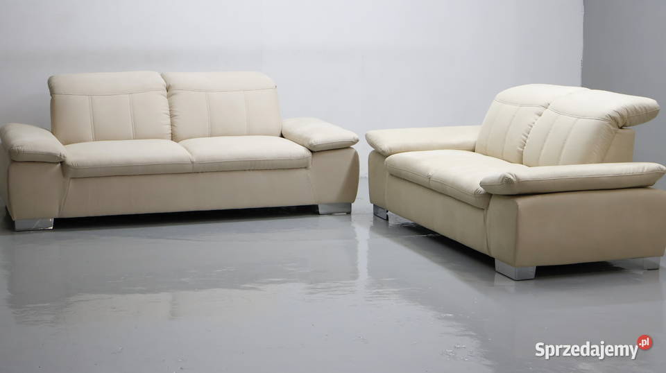 TAS nowy komplet 3 2 kanapy ZESTAW sofa jasna Poznań