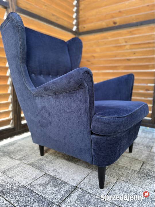 Fotela uszak granatowy welur Góra Bałdrzychowska-Kolonia sprzedam