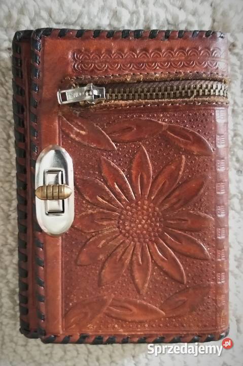 Skórzana portmonetka vintage Warszawa