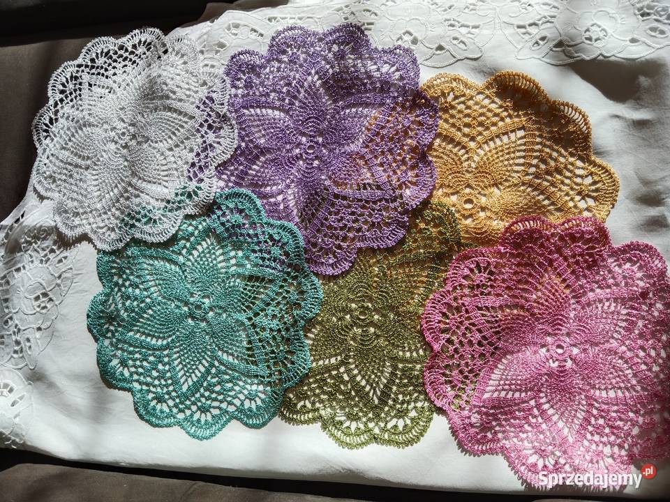 Mieniące się kolorowe serwetki ręcznie robione