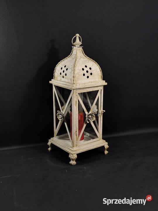 Lampa Na Świece Metalowa Z Żeliwnymi Elementami Lampy podłogowe Poddębice