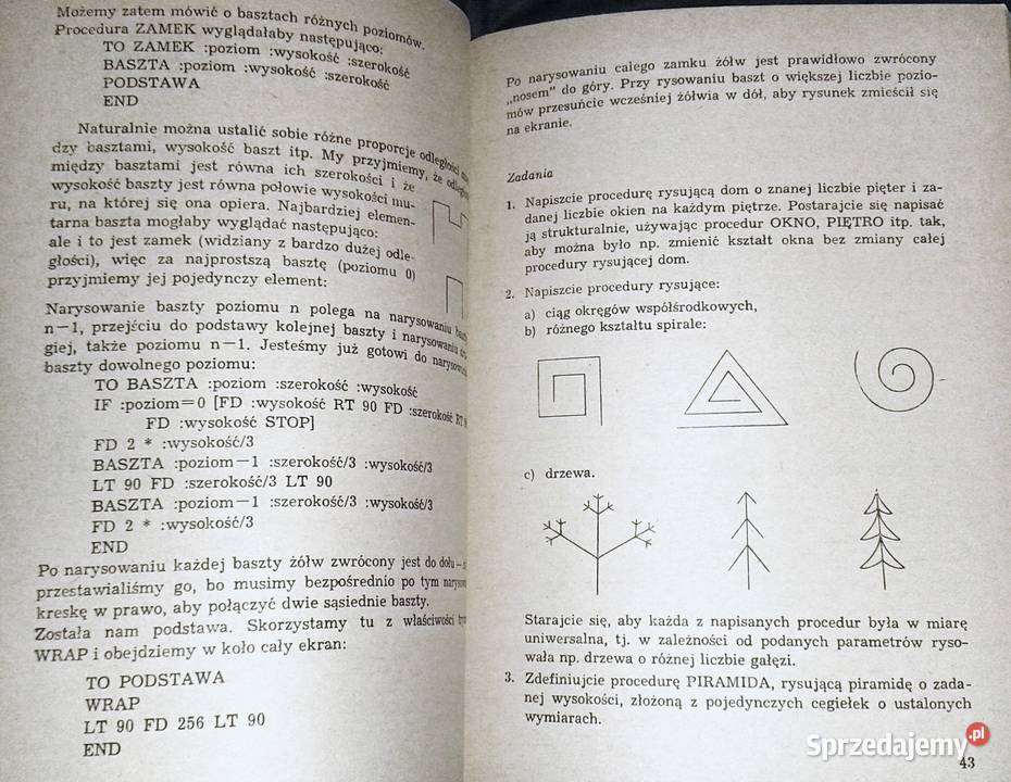 Pierwsze kroki w LOGO Jarosław Kania lubelskie Chełm sprzedam