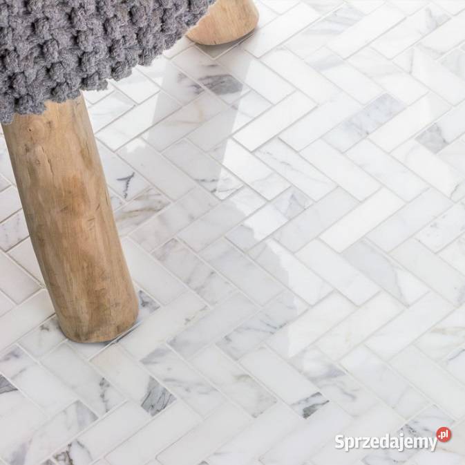 Płytki w jodełkę CALACATTA CARRARA 10x30 WYSOKI Piotrków Trybunalski