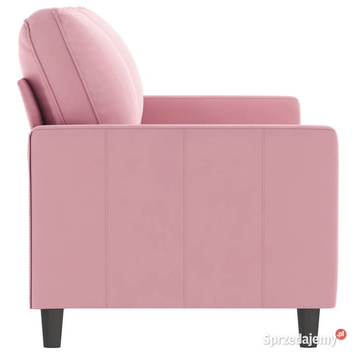 Sofa 2osobowa różowy 140 tapicerowana aksamitem Warszawa
