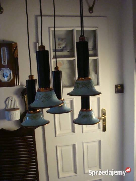 Stylowy lampa kaskadowa z lat 70 Wrocław