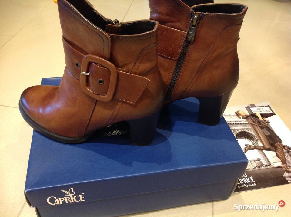 Kozaki Skórzane Damskie Botki CAPRICE 37 j Nowe lubuskie Nowa Sól sprzedam