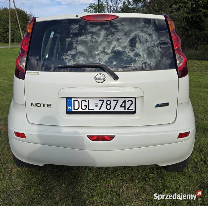Nissan note 2012r 15d biały dolnośląskie Głogów