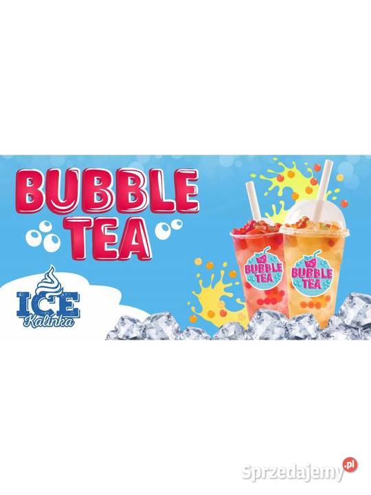 Baner reklamowy 150x80 bubble tea Reklama kawior Sandomierz
