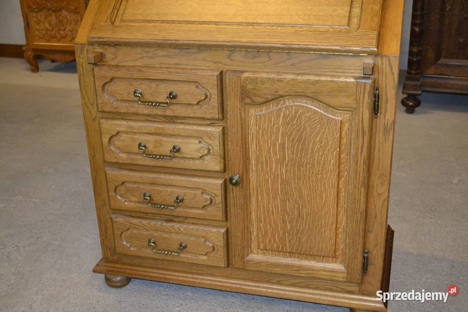 komoda sekretarzyk stylowy dąb Będzin