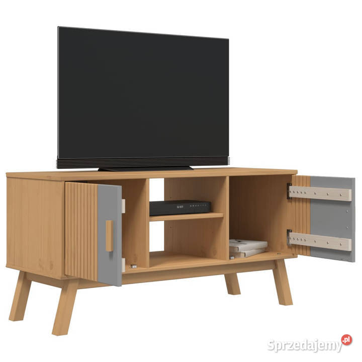 Szafka RTV OLDEN szarobrązowa 114x43x57 drewno Warszawa