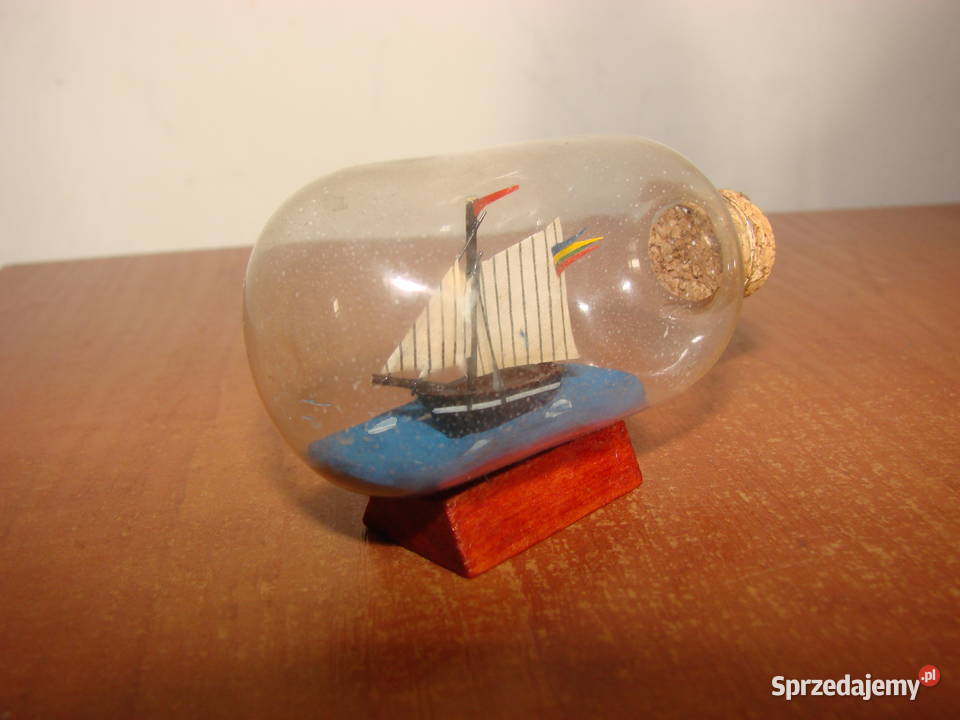 mały żaglowiec w butelce pomorskie Pruszcz Gdański