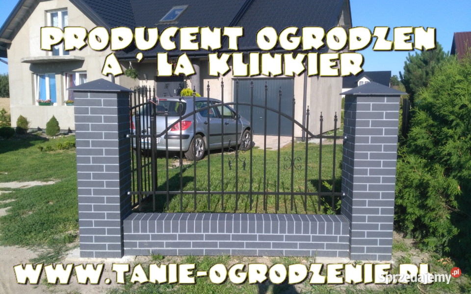 Ogrodzeniai imitacja kamienia ala klinkier Konin
