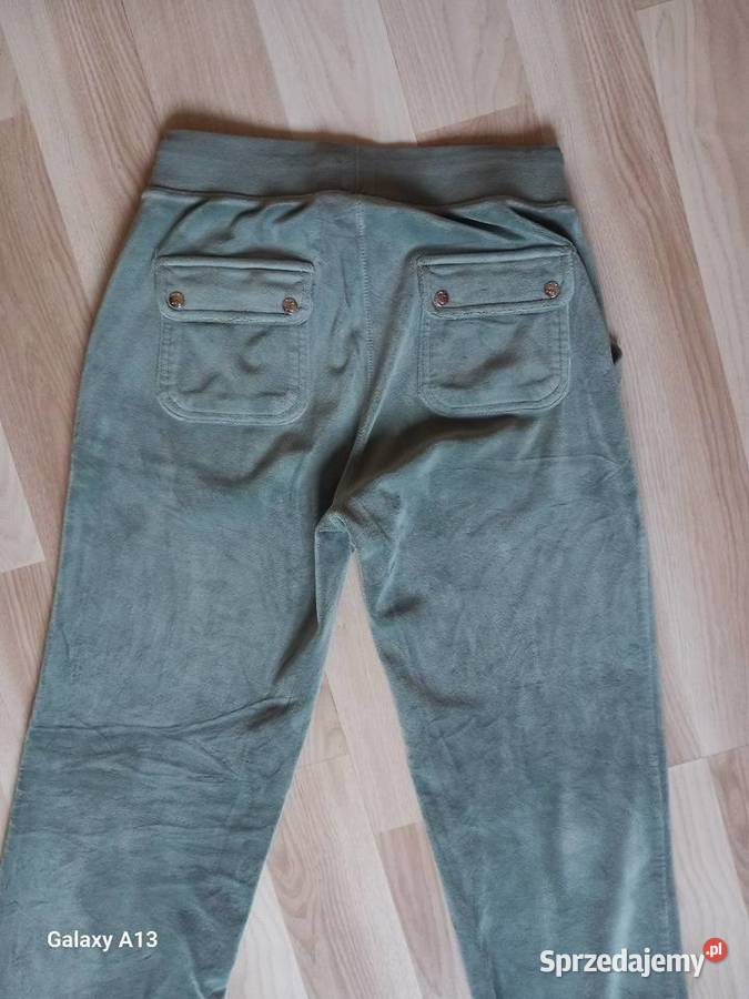 Juicy couture welurowe spodnie damskie xs Bez wzoru