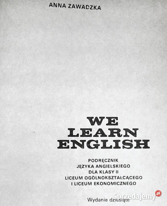 We learn english kl 2 LO Anna Zawadzka Chełm