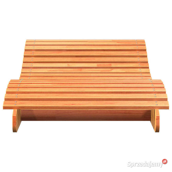 Leżak woskowy brąz 205x80x315 lite drewno mazowieckie Warszawa