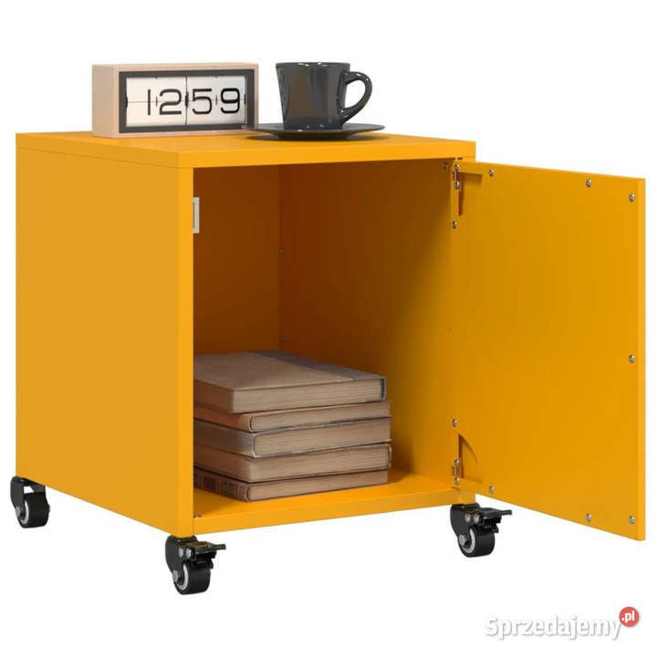 Szafka nocna musztardowa 36x39x435 stal WM846620 sprzedam