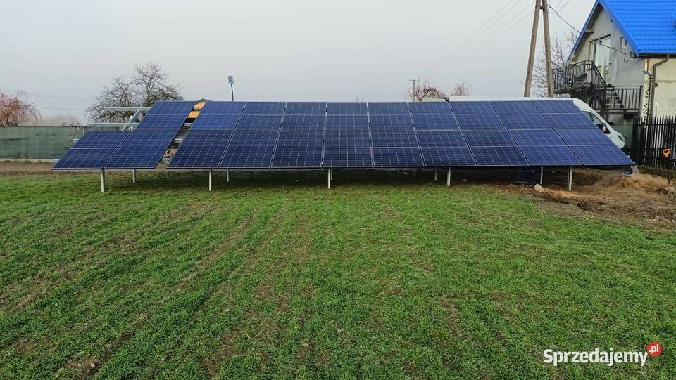 Fotowoltaika grunt 10kW zestaw montażem Sieradz sprzedam