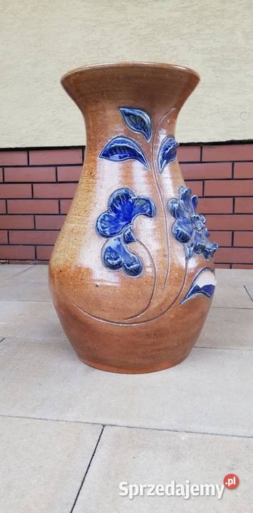 Wazon dzban z uchem ceramiczny na kwiaty Garwolin sprzedam