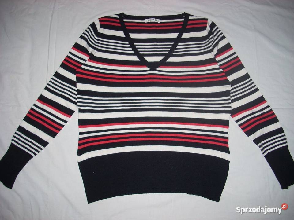 GEORGE przyjemny sweter w pasy 40 42 Rozmiar 42(XL) Swetry i golfy małopolskie Nowy Sącz