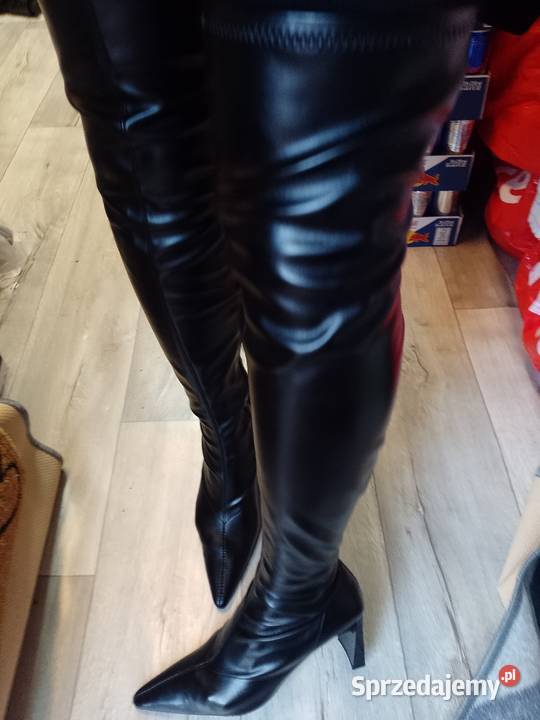 40 Topshop Długie czarne Kozaki kolano czarny małopolskie Kraków