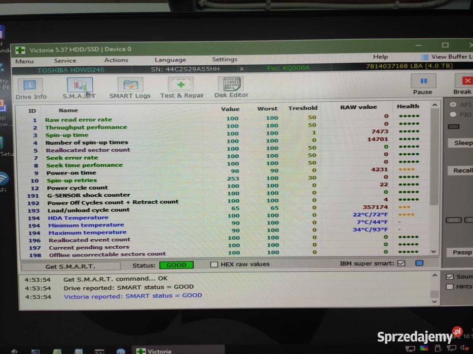 Dysk Toshiba P300 4TB gwarancja Siedlce