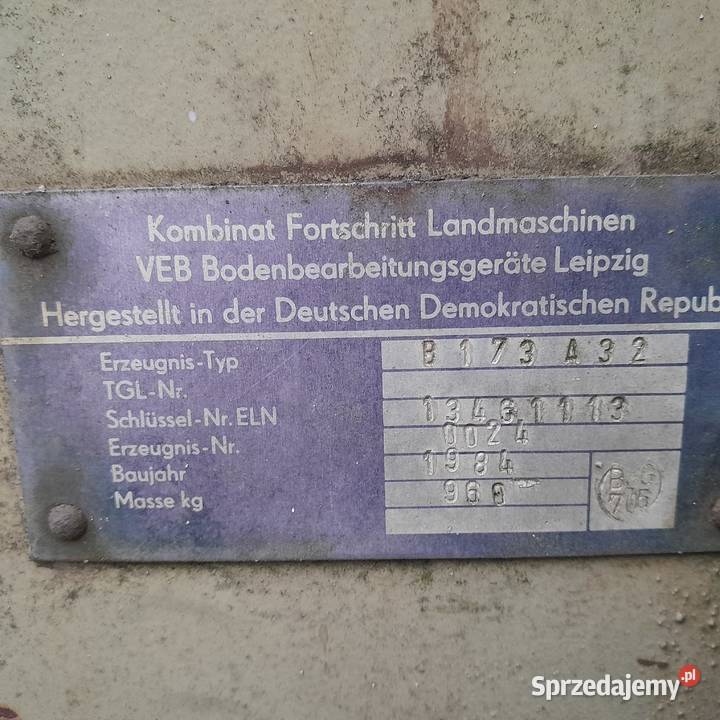 pług obrotowy fortschritt Hajnówka sprzedam