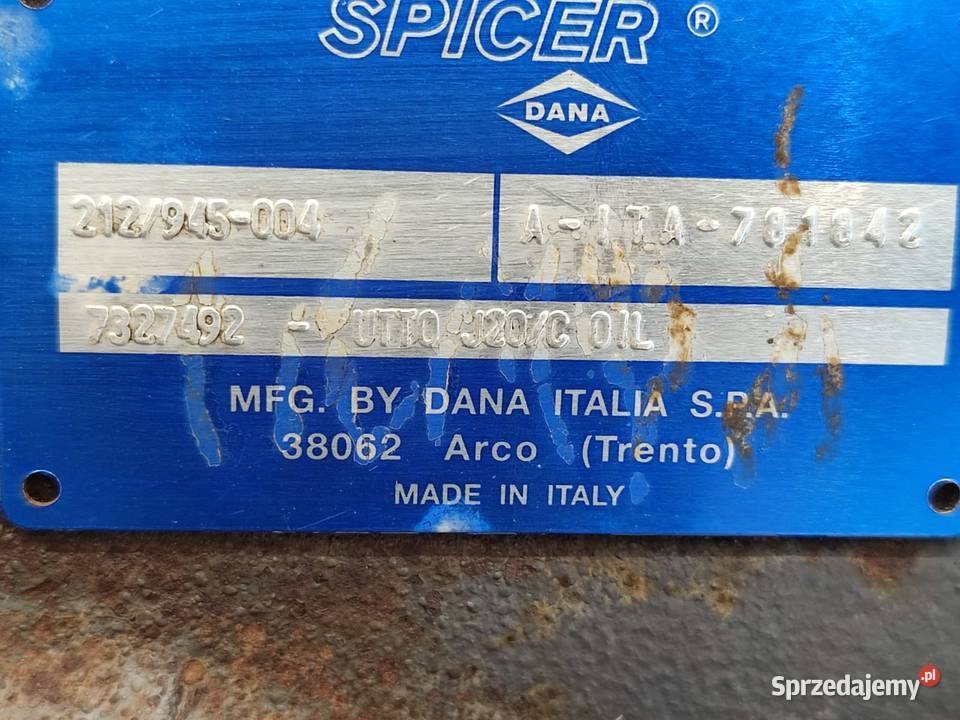 Zwolnica kompletna Dana Spicer 212945004 Holland wielkopolskie Wilkowo