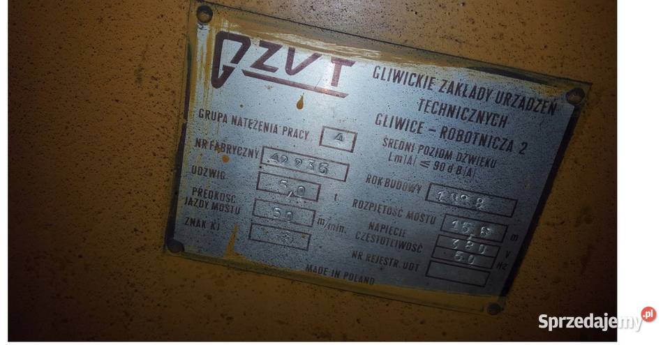 Suwnica jednobelkowa 5T L156m Olkusz