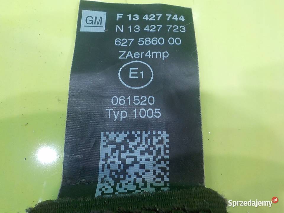 CORSA E 14 B 15r 3D pas bezpieczenstwa lewy Suków