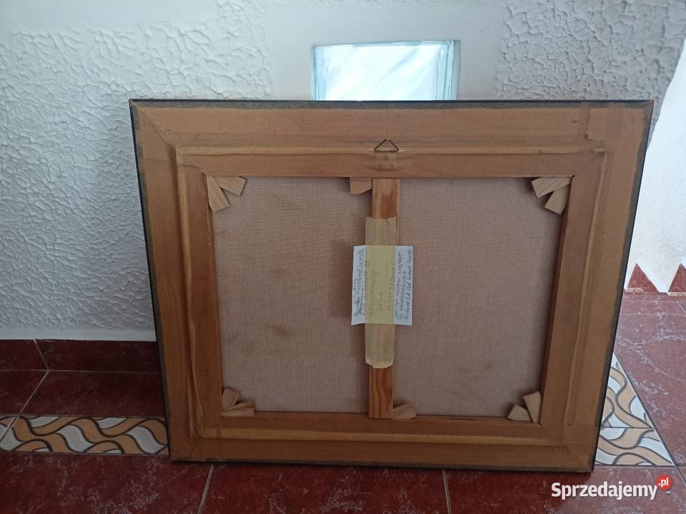 Obraz stary olejny ręcznie malowany Malarstwo Szczytno sprzedam