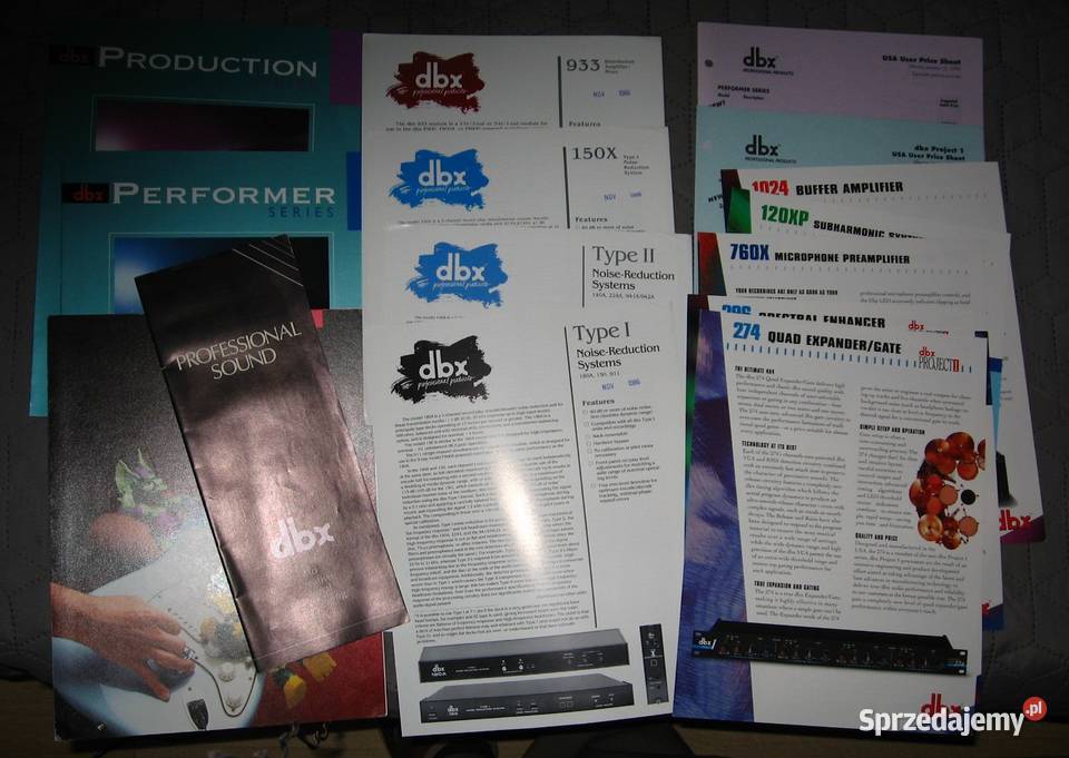 dbx brochures specification sheets lot broszury pomorskie Kępice sprzedam