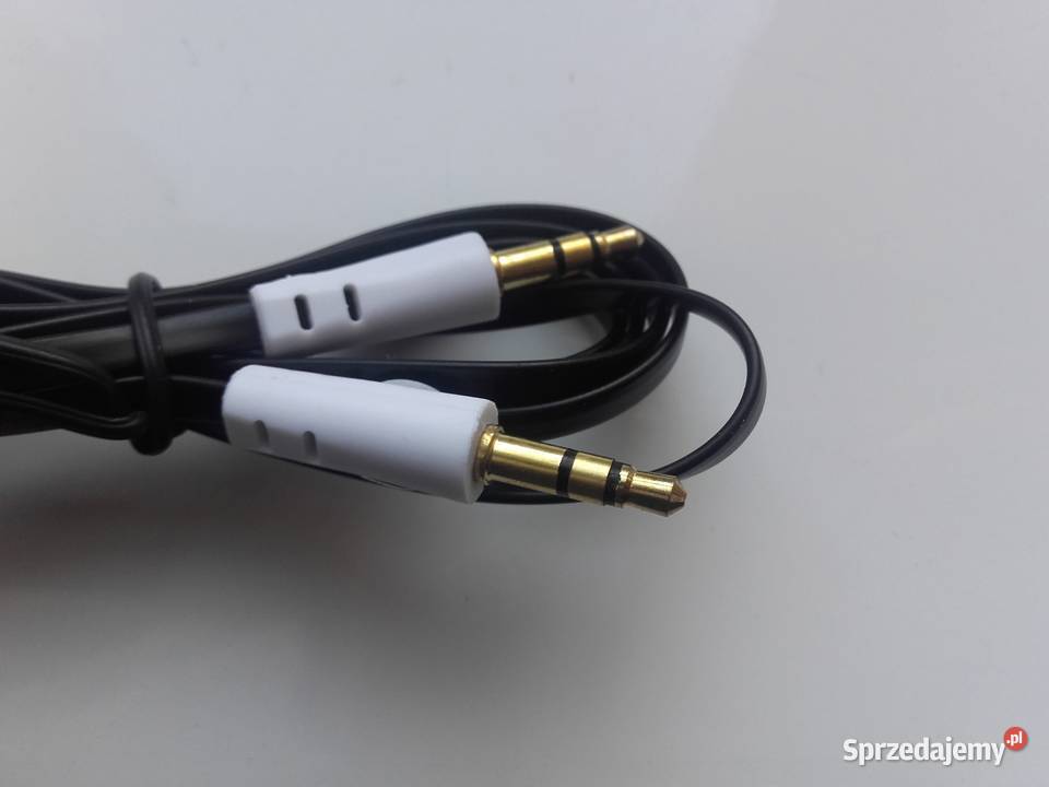 Kabel audio 1m AUX miniJack 35mm płaski stereo Bydgoszcz