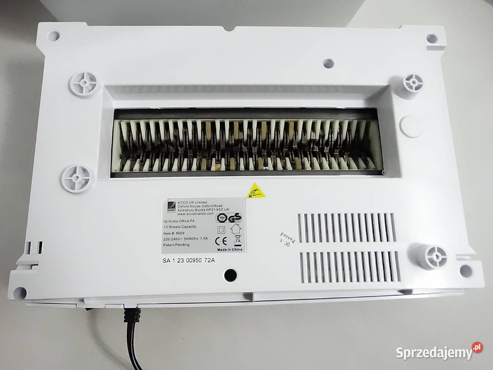 Niszczarka Leitz IQ Home Office P4 Stan Do 10 Pozostałe Biłgoraj