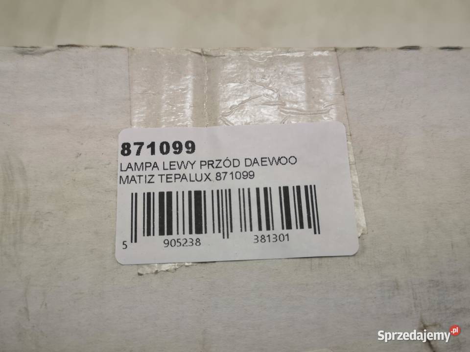 LAMPA LEWY PRZÓD DAEWOO MATIZ 19982010 NOWA Lampy przeciwmgielne