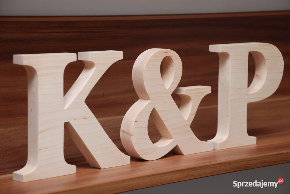 litery drewniane Inicjały ślubne wesele ślub mazowieckie Warszawa