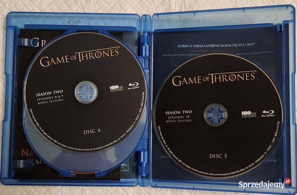 Gra o tron sezon 2 bluray fantasy